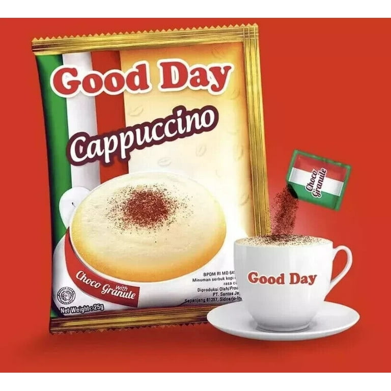 Good Day Cappuccino Italian Style Instant Coffee Mix, 20 Sachets
