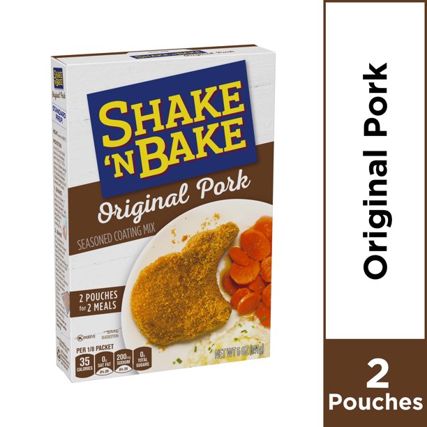 Kraft Shake 'N Bake Original Pork Seasoned Coating Mix, 2 ct Pouches