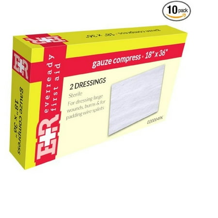 - Ever Ready First Aid Gauze Compress Bandage, Sterile, 18