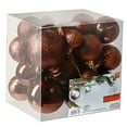 thumbnail image 2 of Brown Christmas Ball Ornaments for Christams Decorations - 36 Pieces Xmas Tree Shatterproof Ornaments with Hanging Loop for Holiday and Party Deocation (Combo of 6 Styles in 3 Sizes), 2 of 7