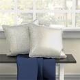thumbnail image 3 of Furniture of America Adeline Jacquard Fabric Throw Pillow in Silver (Set of 2), 3 of 6