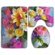 thumbnail image 1 of ABPHQTO Pinturas De Bordados De Flores Juego de alfombras de baño de 3 piezas Alfombra de baño Alfombra de contorno y tapa de inodoro ABPHQTO  Cont-CHAPPLE-15492, 1 of 2