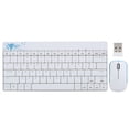 thumbnail image 2 of Keyboard Mouse Combo, 2.4Ghz Keyboard Mouse Silent Ultra Thin Keyboard Mouse Set  For PC For Laptop For Computer White, 2 of 8