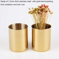 thumbnail image 3 of Luxury Metal Pen Holder, Versatile Use Stainless Steel Desktop Organizer, Suitable For Home Decor And Office, Space Saving With Compact Size, 3 of 6