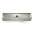 thumbnail image 3 of Primal Steel Titanium 6mm Grooved and Beaded Edge Band, 3 of 5