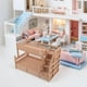 thumbnail image 3 of Litera para muñecas: muebles de casa de muñecas, accesorios de decoración, litera en miniatura de simulación, bricolaje, con cajón y escalera para dormitorio infantil, juguete de juego., 3 of 6
