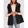 thumbnail image 3 of Chaleco PRETTYGARDEN 2025 para mujer sin mangas con capucha M negro, 3 of 8
