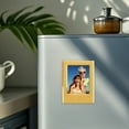 thumbnail image 5 of Magnetic Photo Frame, No Drill Adhesive Wall Photo Display Stand, Refrigerator Magnet for Instant Pictures, Small Tabletop Picture Frame(Yellow), 5 of 6