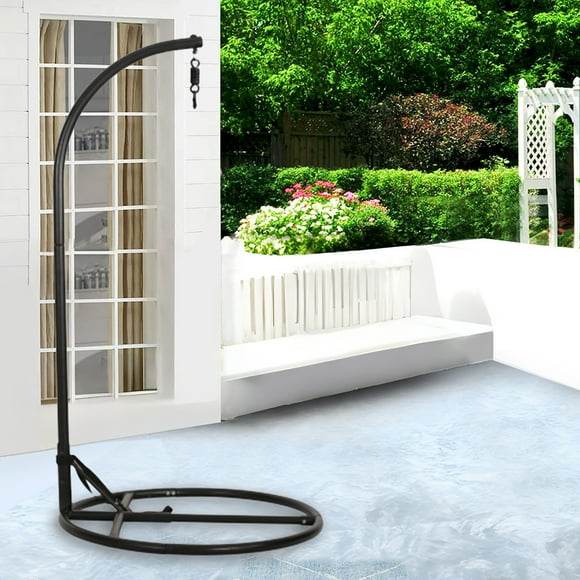 Indoor Outdoor Hammock Stand Enhance Your Relaxation Space Black