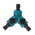 thumbnail image 2 of Specador de manguera de 3 vías con válvulas de conexión rápida Jardín y manguera de manguera conector Faucet divisor para la plantación de granjas de, 2 of 8