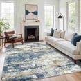 thumbnail image 3 of KUETH 8'x10' Area Rugs for Living Room, Machine Washable Rugs, Non Slip Vintage Lightweight Indoor Rug, Ultra Thin Low Pile Chenille Print Rug for Bedroom Dining Room Home Office, 3 of 6