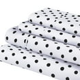 thumbnail image 2 of BNM Soft Deep Pocket 600 Thread Count Cotton Blend Polka Dot Sheet Set, 2 of 9