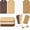 Brown, variant on Gift Tags with String 120PCS, 4 Colors Kraft Paper Gift Tag, 2X4 in