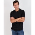 thumbnail image 3 of Real Essentials 3 Pack: Men's Cotton Short & Long Sleeve Henley T-Shirt Performance Activewear (Available in Big & Tall), 3 of 6