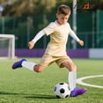 thumbnail image 3 of Kids Soccer Socks with Shin Guards Arm Sleeves for Youth Teens Soccer Protection Defender Gear for 4-16 Years Old Girls Boys, 3 of 7