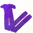 thumbnail image 3 of JAKANYQ Toddler Tights Kids Fishnet Tights Glitter Fishnet Tights Kids Glitter Tights Fishnet Tights Black Glitter For Children Parties Black Purple L, 3 of 3