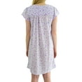 thumbnail image 4 of Ezi Women's Cap Sleeve Floral Nightgown, 4 of 4