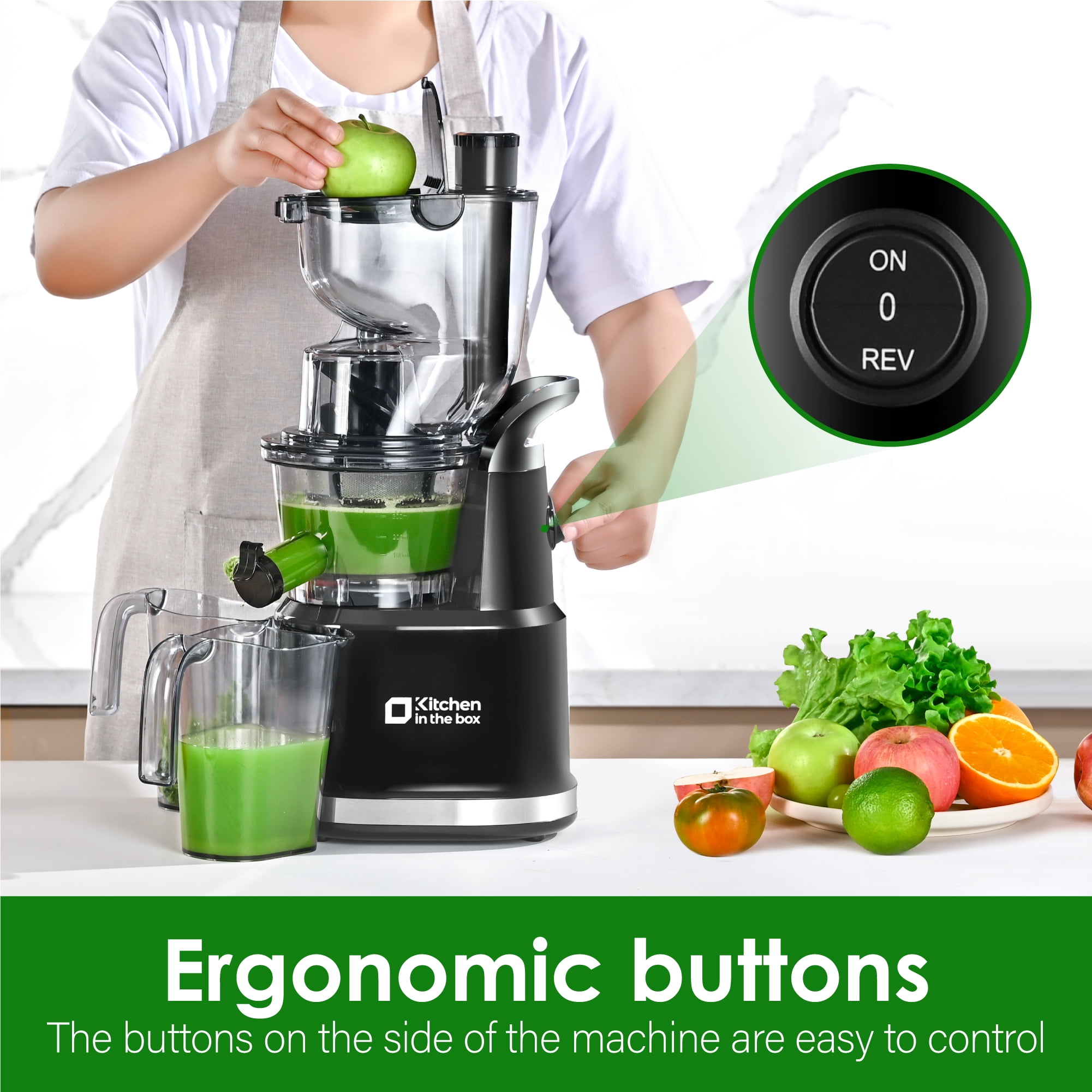 Kitchen in the Box Cold Press Juicer Machines With 3.26