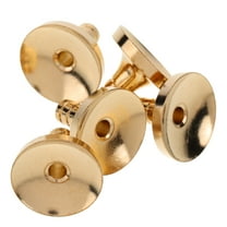 WRITWAA 5Pcs Metal Incense Cone Holder Backflow Burner Stand Light Brown for Home Use