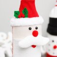 thumbnail image 4 of Bolsas de botellas de vino de Navidad, cubierta de botella de Navidad, juego de adornos de tapa de botella de vino para restaurante hecho a mano de Papá Noel Vhermosa 2034486-1, 4 of 9