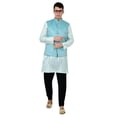 thumbnail image 6 of Sonakshi Fashion Men's Waistcoat Brocade Festive Jacquard Nehru Jacket Bandhgala, 6 of 6
