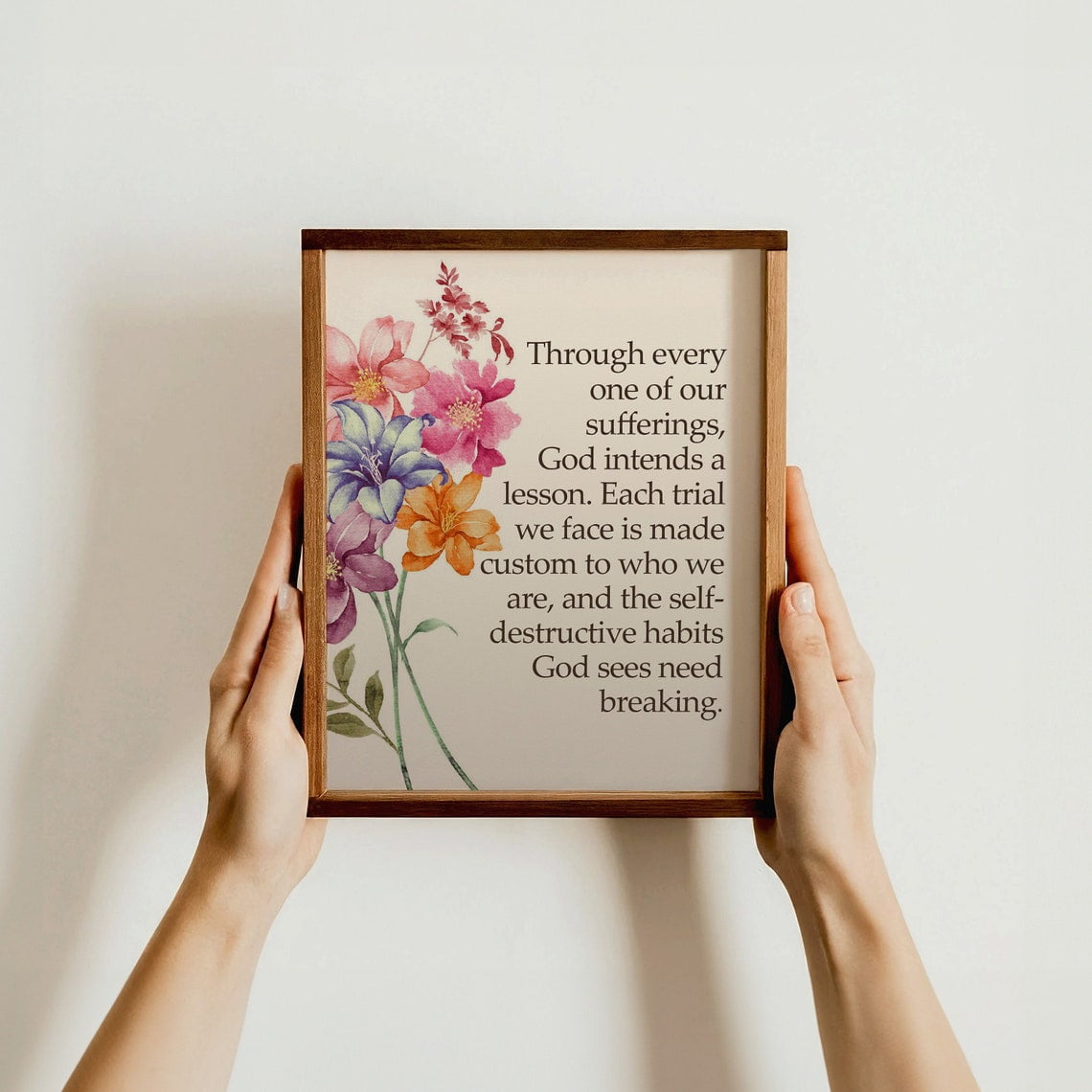 Bible Verse Wall Religious Quote Decor Inspirational Christian Spiritual for Believers for Christians Wall Art
