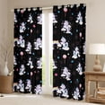 thumbnail image 2 of Erosebridal Colorful Cute Unicorn Rainbow Black Out Curtains，Multicolor Loves Stars Curtains Pack of 2 (42x63 Each) For Kids Girls, 2 of 7