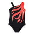 thumbnail image 5 of Aislor Kids Girls Shiny Diamond Sleeveless Gymnastics Leotard Tank Unitard  Jumpsuit Dance wear Size 4-14 Red 6, 5 of 7
