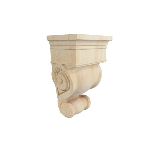 BingLTD - 9 Inch Traditional Solid Maple Bracket - 1 PC (C75-MA-UNF)