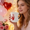 thumbnail image 3 of TIELUTT Heart Shaped Color Changing Ceramic Mug Thermochromic Reveal Design with Reveal Pattern Novelty Cute Glass Cups Kitchen Cups Fancy Divided Glass Food Storage Containers Cups Tumblers Outdoor, 3 of 5
