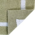 thumbnail image 6 of Better Trends 24" x 40" Bathroom Rugs Mat 100% Cotton Soft Bath Rug Water Absorbent Reversible Washable for Bathroom Floor Decor, Laundry Room Hotel Multi Collection - Sage/White, 6 of 6