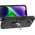 thumbnail image 4 of Case for iPhone 14 Plus with Built-in 360° Rotating Ring Kickstand Cover, Military-Grade Drop Protection Phone Case, Back Case for iPhone 14 Plus (6.7 inch), Black, 4 of 5