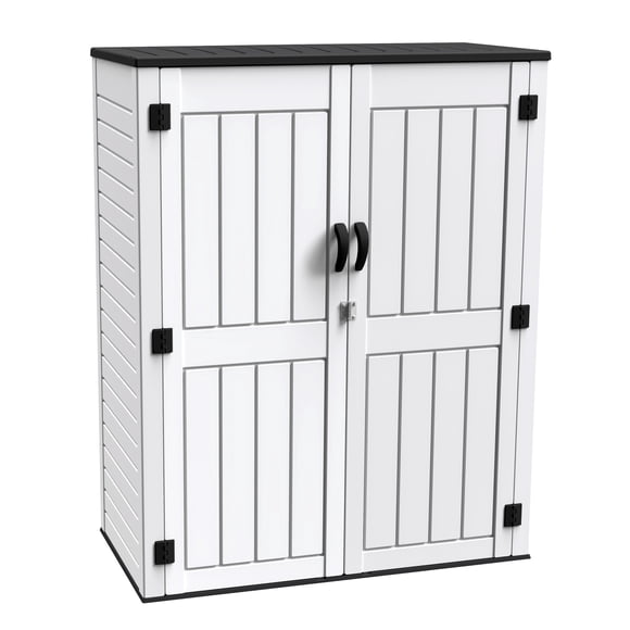 Arrow 4ft x 2ft x 6ft Ash White Resin Series Garden Shed