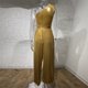 thumbnail image 5 of Monos Elegantes Mamelucos sin espalda para mujer Cintura alta Sexy Elegante Traje diario sexy (Caqui L) Cgtredaw para Mujer Caqui T M, 5 of 8