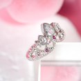thumbnail image 3 of Anillo Botrinal Rapunzel Princess Crown plateado ajustable, 3 of 8