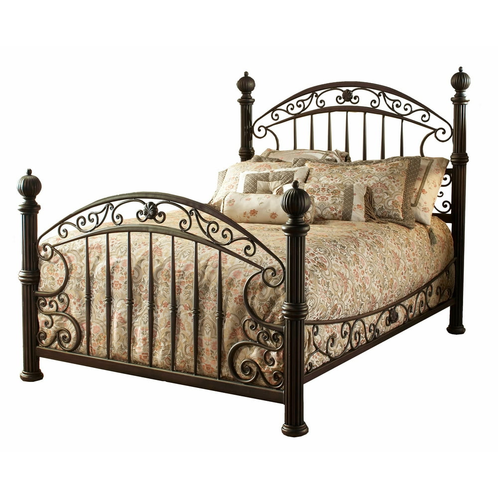 Hillsdale Furniture Chesapeake Traditional Metal FourPoster Bed, Queen