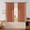Burnt Orange, variant on 84 Inch Sky Blue on White Floral Tassel Semi Sheer Curtains, 2 Panels, Vintage Farmhouse Light Filtering Privacy Drapes with Rod Pocket for Living Room Bedroom