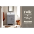 thumbnail image 5 of Lavanti Oakford 24-inch Gray Bathroom Vanity with Sink, 5 of 7