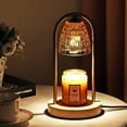 thumbnail image 2 of SHANNA Candle Warmer Lamp with 2 Bulbs, Compatible with Jar Candles Vintage Electric Candle Lamp Dimmable Candle Melter Top Melting for Scented Wax, 2 of 9