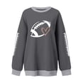 thumbnail image 4 of Holzkary Football Sweatshirt for Women Graphic Print Sunday Casual Long Sleeve Crewneck 2025 Fall Pullover Football Funny Sweatshirt Graphic Print Sunday Sweatshirts Fall Outfits Grey S, 4 of 4