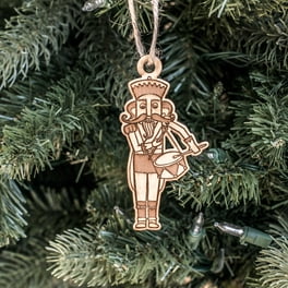 Ornament - Nutcracker - Raw Wood 4x2n Ornament - Nutcracker - Raw Wood 4x2n