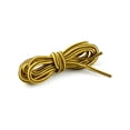 thumbnail image 2 of INSPIRE CHIC Unisex Round Rope Dual Colored Striped 1/5 Thick Boot Shoelace 70cm / 27.55" Gold Yellow Brown, 2 of 4