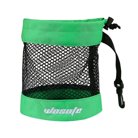 DYNWAVECA Golf Ball Bag Golf Shag Bag Small Lightweight Golf Accessory Mesh Golf Ball Pouch Golf Ball Holder for Baseball Balls Outdoor Green Medium