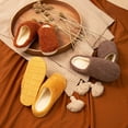 thumbnail image 4 of Ladies Slippers Womens Mens Fuzzy Happy Face Slippers Cute Preppy Fluffy House Slippers Preppy Slippers For Indoor And Outdoor Plush House Shoes Women's Shoes, 4 of 4