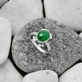thumbnail image 3 of Faceted Natural Green Onyx 925 Sterling Silver Ring s.7.5 Jewelry R-1091 SDR177012, 3 of 5