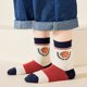 thumbnail image 5 of 5 Pares Calcetines De Baloncesto para Niños Estilo Deportivo para Niños Letra De Baloncesto Sueltos Suaves Transpirables Calcetines A Media Pantorrilla Todo Partido M 3-5 Años, 5 of 5