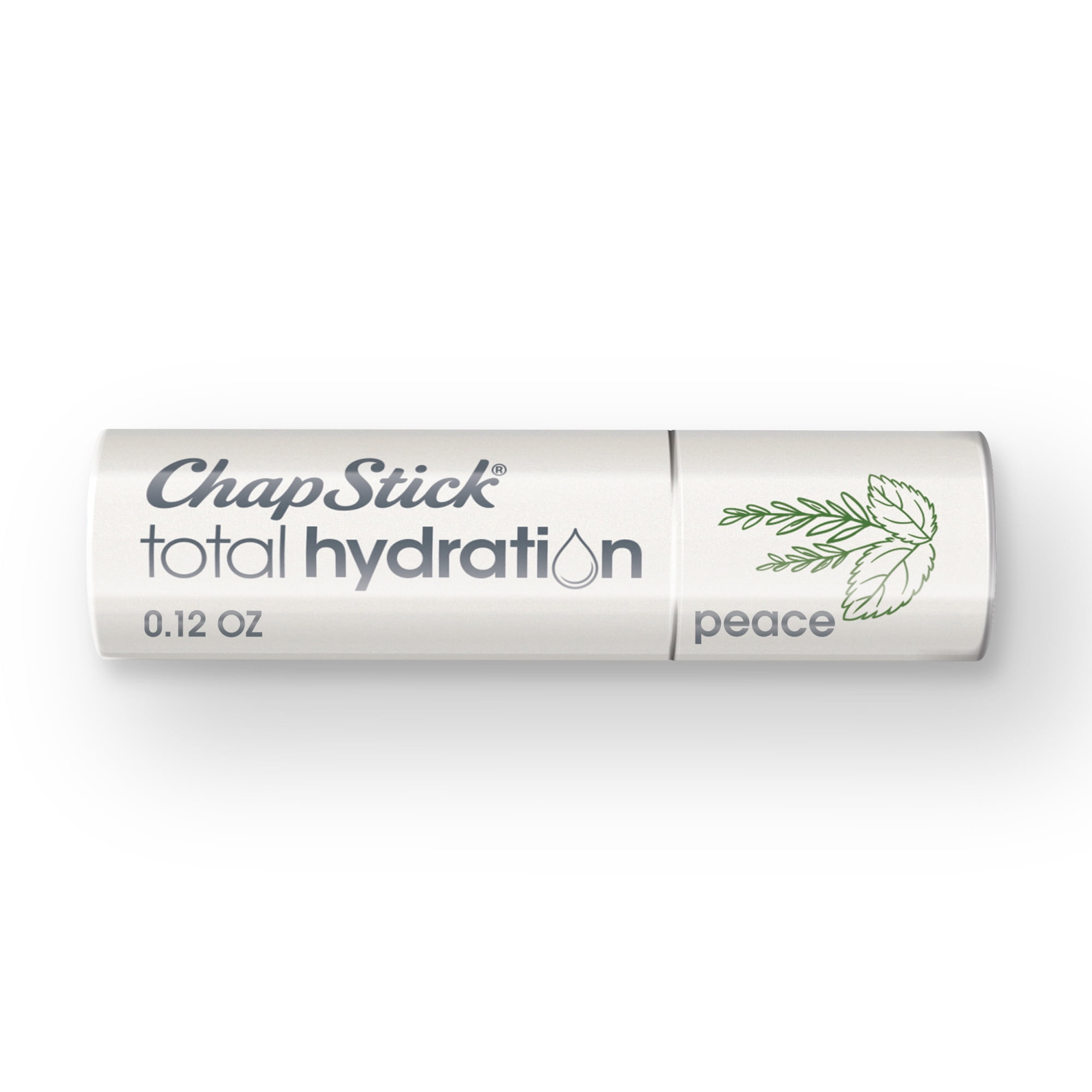 ChapStick Total Hydration Essential Oils Peace Lip Balm, Rosemary + Peppermint Lip Balm - 0.12 Oz