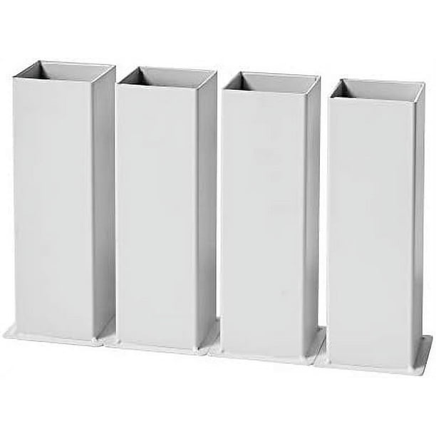 Carbon Steel Bed Risers For Twin/TXL Beds 8" Lift White