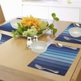 thumbnail image 4 of Ambesonne Navy Place Mats Set of 4, Plaques in Blue Borders, Standard Size, Dark Blue and Pale Blue, 4 of 6