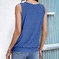 thumbnail image 5 of SNKSDGM Female Summer Tank Tops for Women Flowy Spaghetti Strap Tank Top Cropped Ladies Fashion Casual Court Lock Round Neck Sleeveless Vest T Shirt Top 1 Xl, 5 of 8